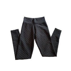 Brazilian Leggings Canela Carioca CNPJ Active Wear Pants Size U Black